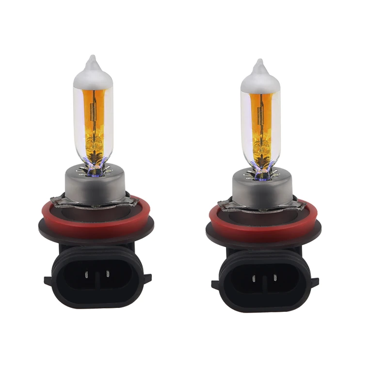 2pcs 2300k Golden Yellow Color Halogen H8 12V 55W Fog Lamp Halogen Lights Car Headlight Lamp For BMW Audi