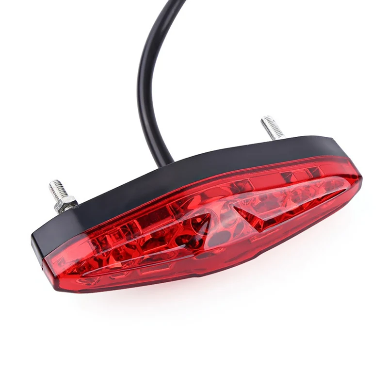 Nordson Motorcycle Brake Stop Running Tail Light For LED Rear Light Motocross ATV Dirt Bike Universal 12V 15 LED