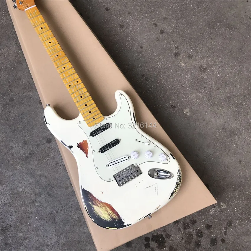 

In stock. Restore ancient ways do old electric guitar, a real pick-up, do old, real photos, all colors can be, free shipping