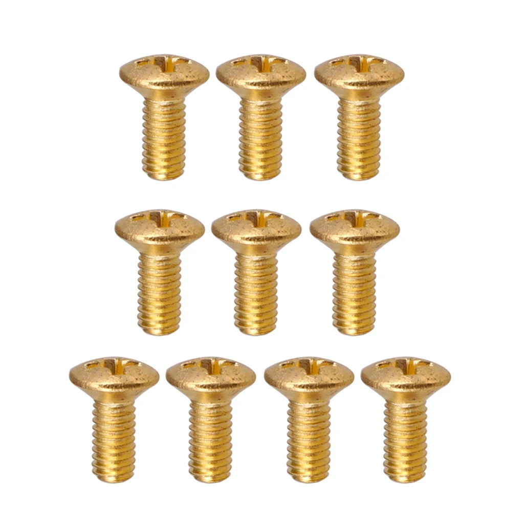 10 Pieces 3/5 Way Guitar Switch Mounting Screws Tuners Gear Screws for Strat Guitar Switch Replacement Parts