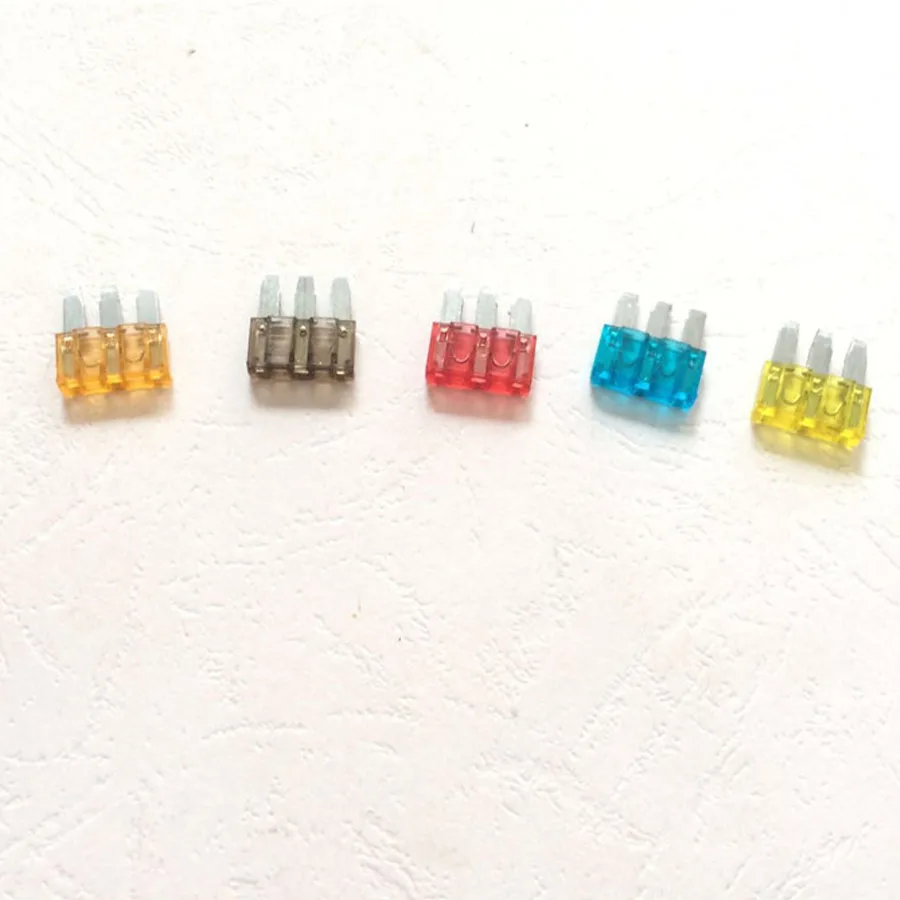 50Pcs Micro3 Automotive Car Fuse For Ford Focus Mondeo Dodge JEEP 5A 7.5A 10A 15A 20A