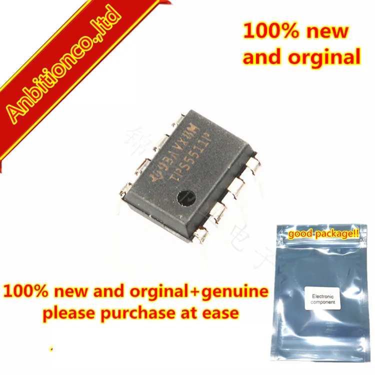 10pcs 100% new original TPS5511P TPS5511 DIP8 3-CHANNEL POWER SUPPLY SUPERVISOR in stock