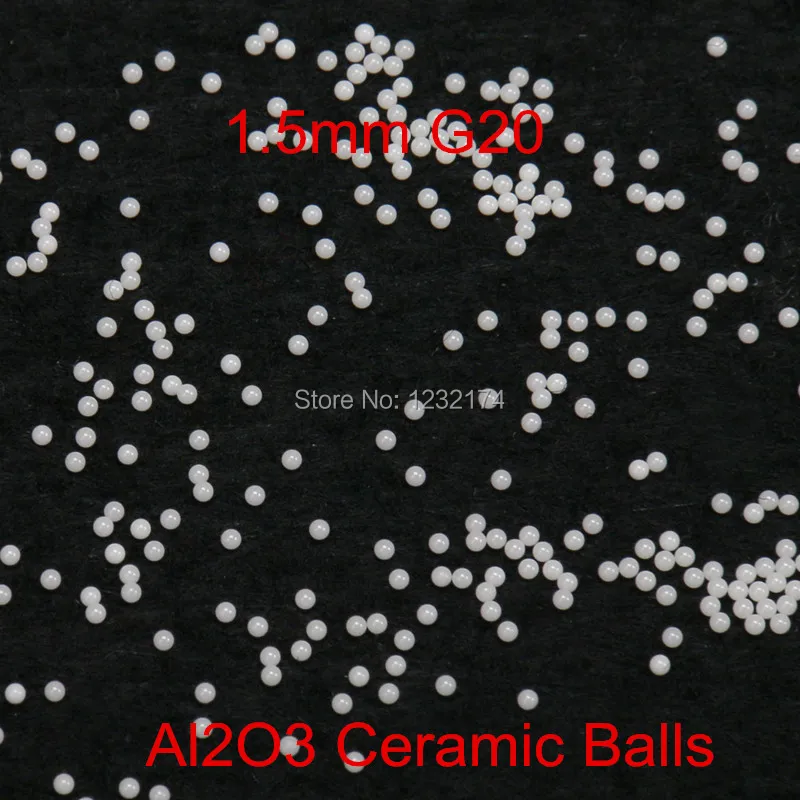 1.5mm  Alumina Oxide Ceramic Ball Al2O3  G20  100PCS/Lot    Used for Pump,Valve,Flow-Meter