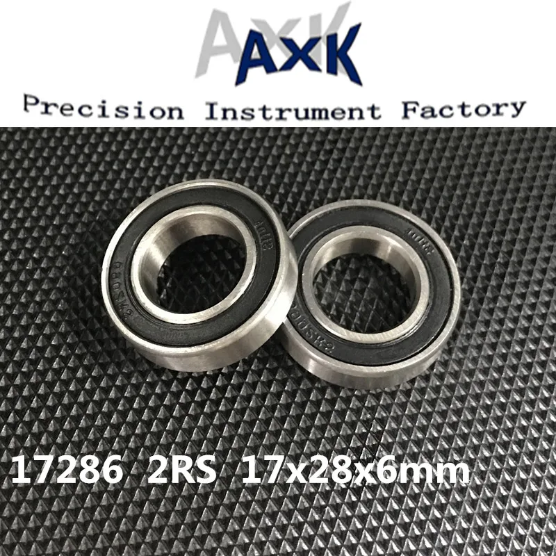 Free Shipping 2pcs 17286-2rs Max , Mr1728-2rs 17286 Full Complement Ball Bearing For Bicycle Suspension Frame Piont 17x28x6mm