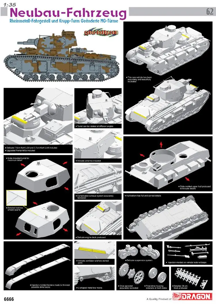 

Dragon 6666 1/35 Neubau-Fahrzeug Model kit