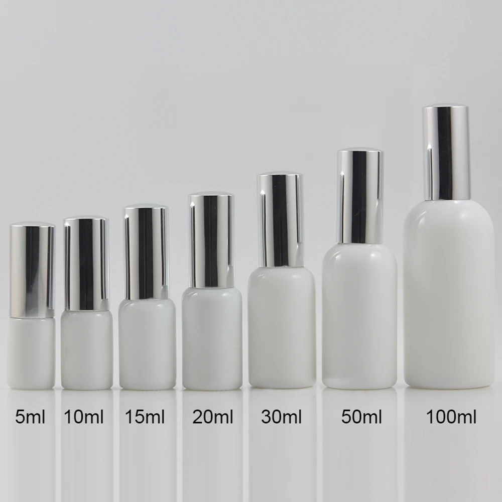 

High quality white glass bottel 20ml with dropper essential oil bottle labeling machine