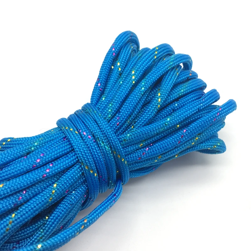 10yds Paracord 550 Parachute Cord Lanyard Rope Mil Spec Type III 7 Strand Climbing Camping Survival Equipment #Light blue +