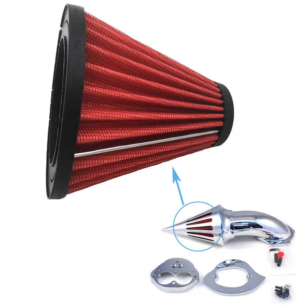 Motorcycle Spike Air Cleaner filter Kit K&N For 1991-2006 Harley XL 883 1200 Sportstar Custom XL883C XL883L XL 1200C 1200R 1200S