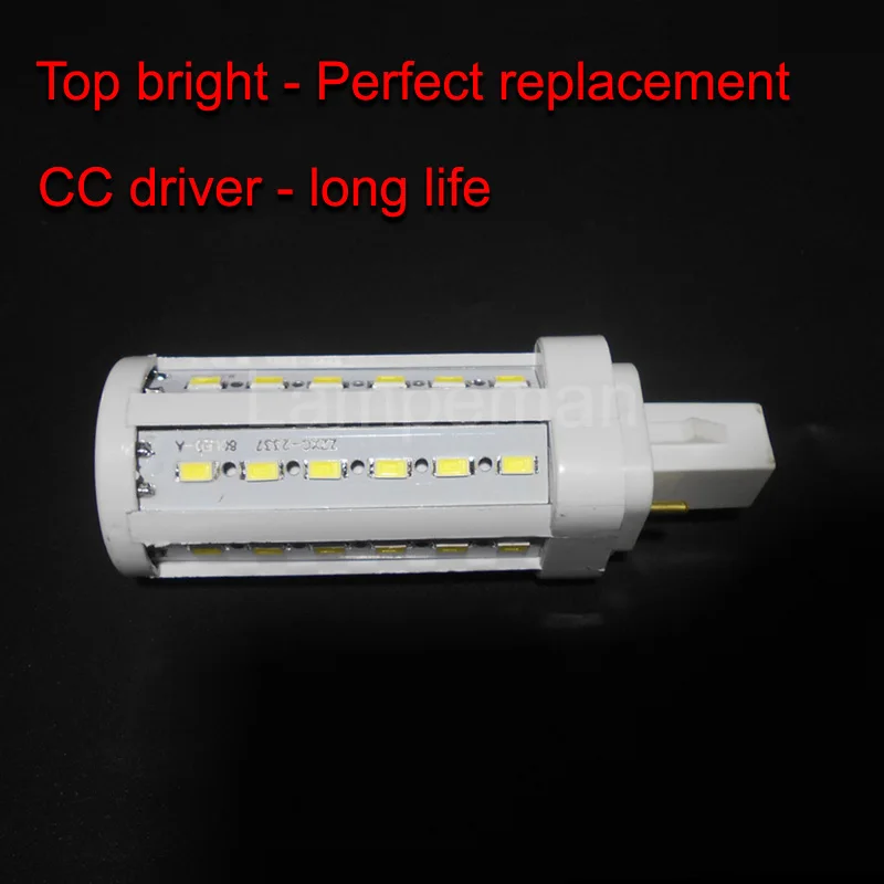 bombillas LED g24 led g24d-2 led Lamp g24d3-1 g24d-1 Real power 5W 6W 7W 9W 10W SMD5730 2 pin AC85-265V 110V 220V ce rohs