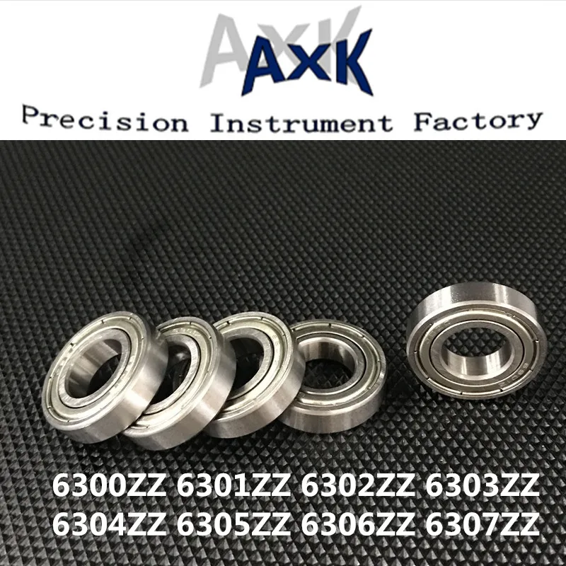 2023 Hot Sale Axk 1pcs Metal Shielded 6300zz 6301zz 6302zz 6303zz 6304zz 6305zz 6306zz 6307zz Steel Ball Bearing Deep Groove