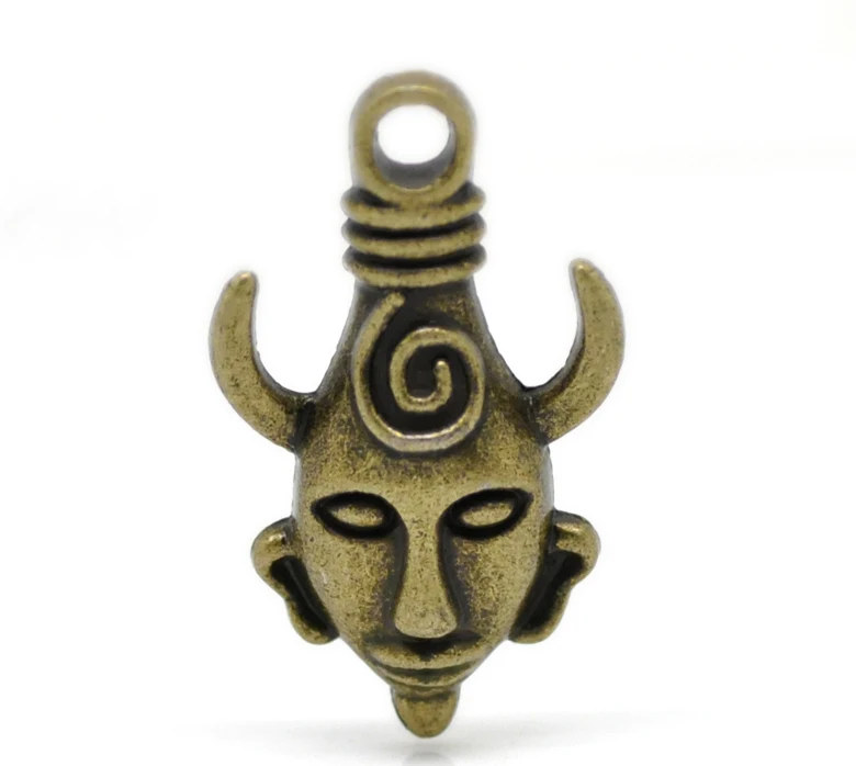 Lovely 20PCs Antique Bronze Supernatural Dean's Demon Protection Amulet Charm Pendants (B21053)