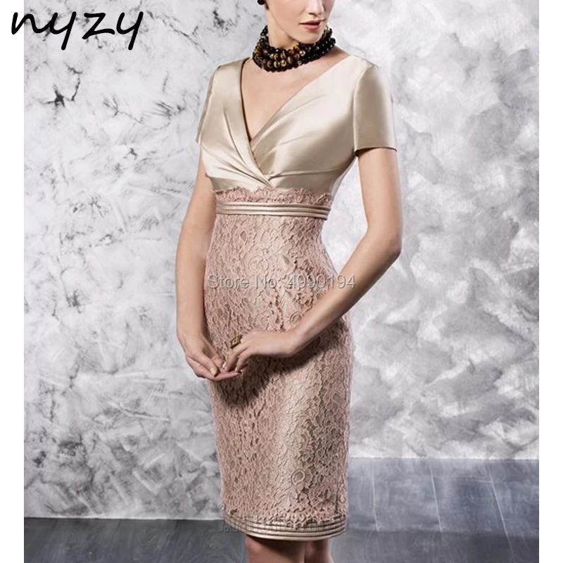 NYZY M107 Champagne Mother of the Bride Jacket Dresses Formal Dress for Wedding Party Guest Mother Dresses Suits Outfits 2019