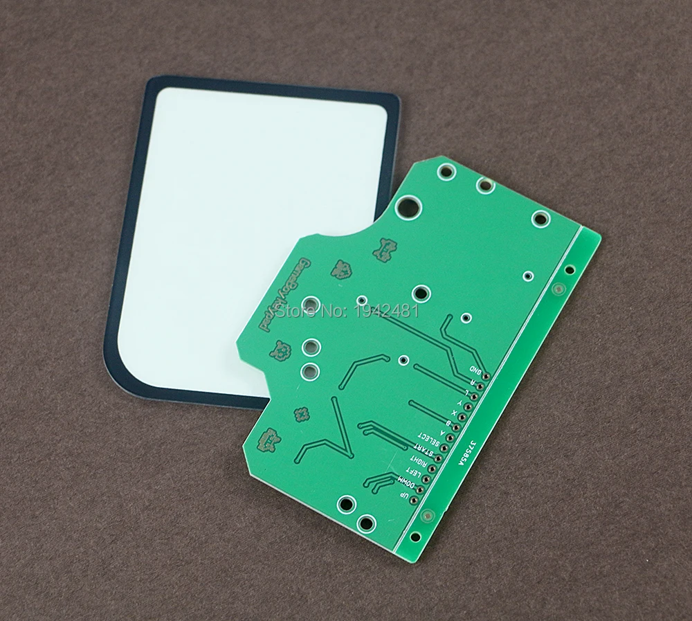 5 cái Mới 6 Nút PCB Board Mặt Đất Thông Thường với kính màn hình ống kính Cho Gamboy Không Raspberry Pi GBZ DMG-01