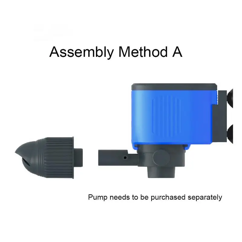 Wave Maker Rotary Pump Head Accessory Tool Free Disassembly Automatic Rotating and Wave Making for Aquarium Fish Tank Pond