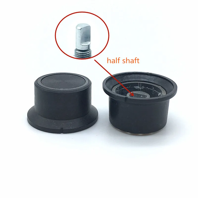 5pcs Plastic Switch Caps Transmittance 6mm 15/64\'\' Shaft Diameter Ring Light-emitting Potentiometer knob Plum Shaft D Shaft