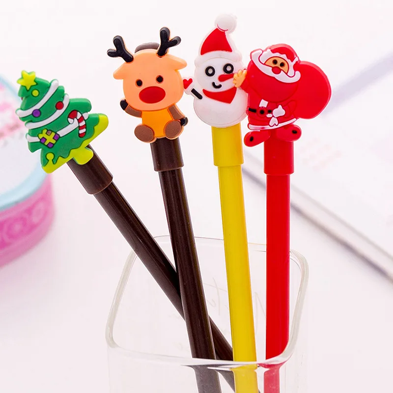 Cute Cartoon Christmas Series Gel Pen Creative Fresh Students Office Pen for writing Stationery