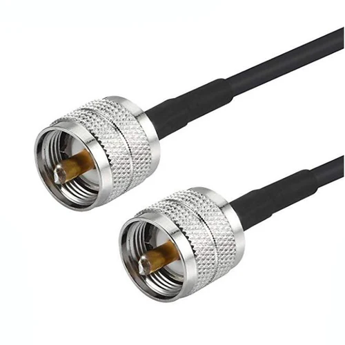 Imagen 2 del producto JX Store cable Coaxial RF UHF conector macho a macho UHF PL259 macho a UHF macho PL259 RG58 cable en espiral 30cm-20m