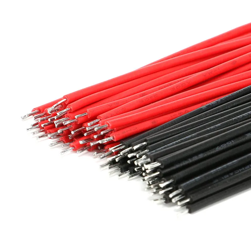 100PCS/LOT Tin-Plated Breadboard PCB Solder Cable 24AWG 5cm Fly Jumper Wire Cable Tin Conductor Wires 1007-24AWG Connector Wire