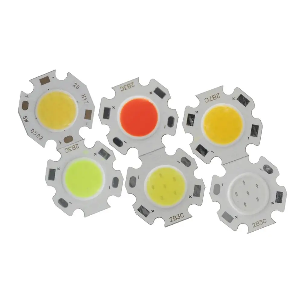 [ALLCOB] MIX 3W 9V 11V 3V 4V led cob lamp light emitting diode panel round cob for DIY bulb cob led bar strip chip source