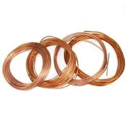 1 Meter 1.6/1.8/2/2.2/2.5/3/3.5/4/5mm O.D Copper Capillary Tubing For Air Condition Cooler Refrigeration Parts