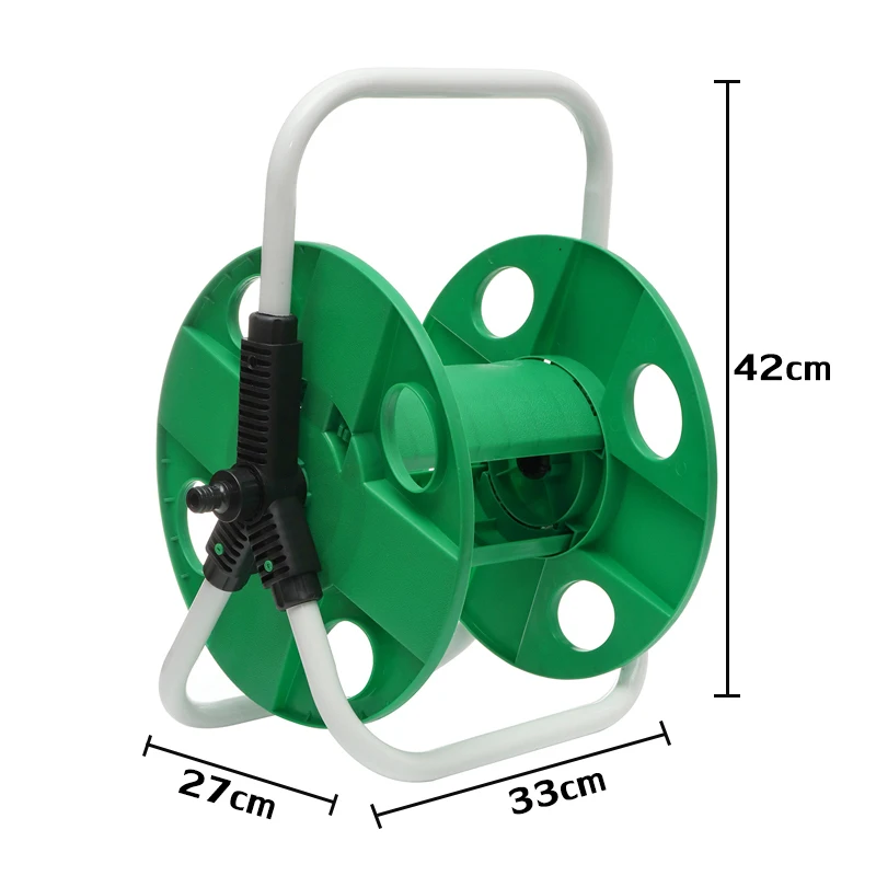 

New 35m Garden Reel Garden Pipe Storage Cart Pipe Water Pipe Car Roll Rack Portable Shelf Bracket Garden Tools