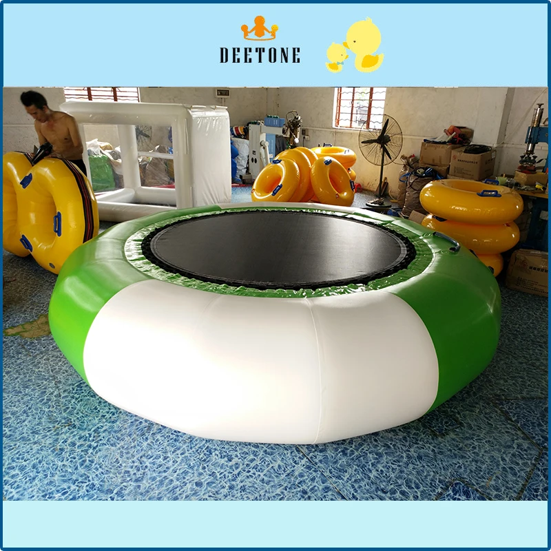 Cheap PVC inflatable water park floating inflatable water trampoline