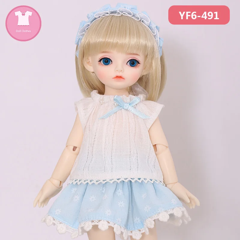 BJD SD Doll Clothes 1/6 kimi Sweet and Lovely Dress For YOSD Girl Body YF6 to 20 Doll Outfit Accessories OUENEIFS