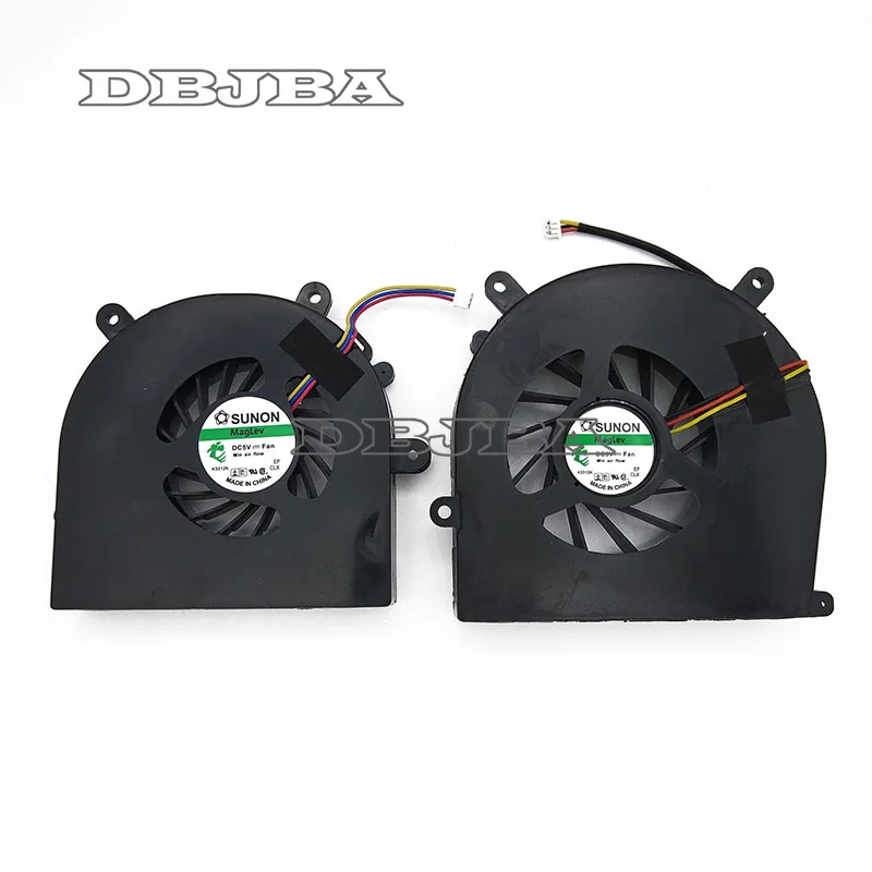 Imagem -01 - Ventilador para Clevo Sager P150hm P170sm P170hm P170em Bs6005hs-u0d & Bs6005ms-u94 Gpu Mais Cpu ventilador para clevo sager p150hm p170sm p170hm p170em bs6005hs u0d bs6005ms u94 gpu mais cpu 01