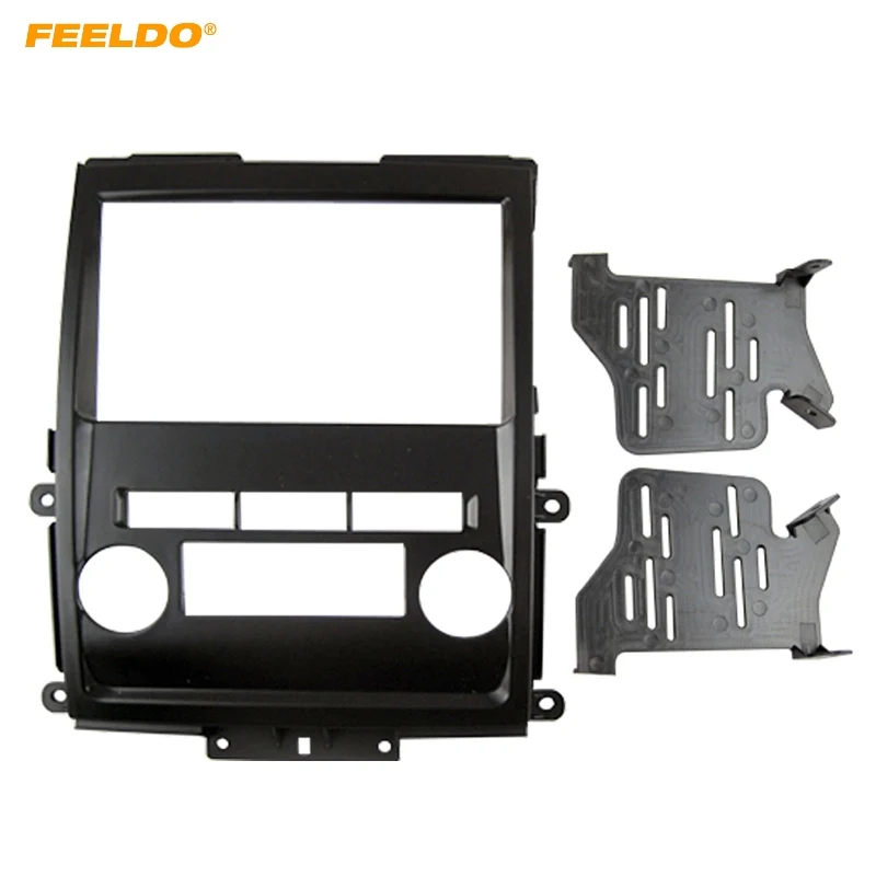 

FEELDO Black 2DIN Car Radio Panel Fascia Frame for Nissan Frontier Xterra 09-12 Suzuki Equator Stereo Dash Audio Fitting