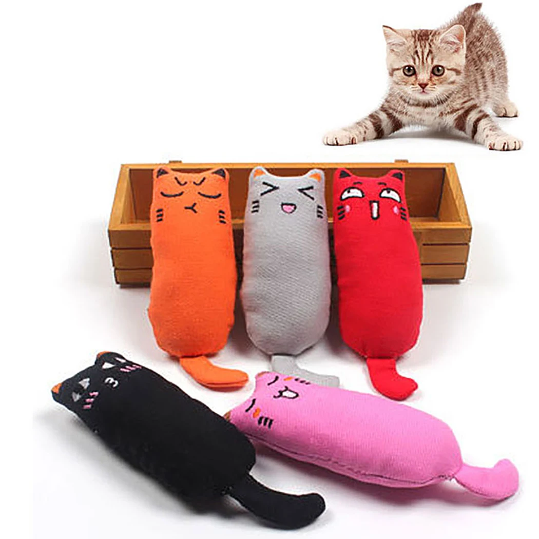 Gatto Rettifica Catnip Giocattoli Divertente Peluche Interattivo Giocattolo Gatto Pet Gattino Giocattolo da Masticare Artigli Pollice Morso di Gatto