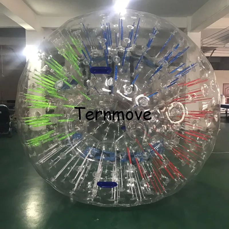 Led Gonfiabile di Illuminazione Erba Sfera Dello Zorb Gonfiabili Glow Sfera Dello Zorb Shinning Gonfiabile Sfera Dello Zorb con Fluorescente strisce