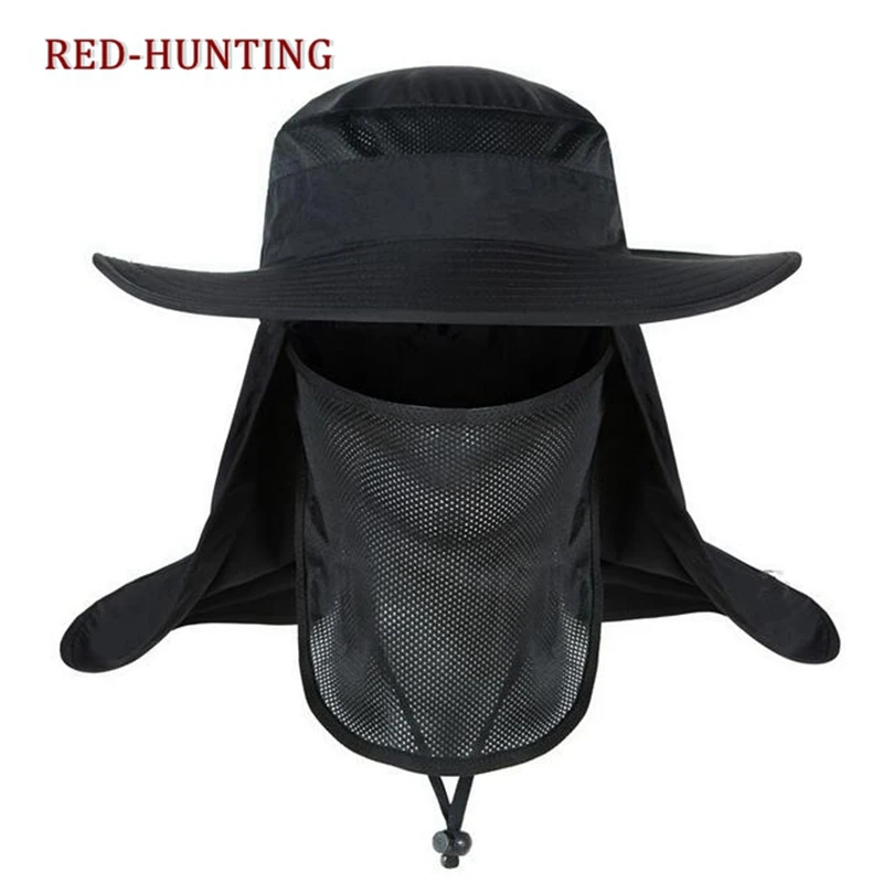 2022 Outdoor UV Protection Face Neck Flap Sun fishing hat Mask Headband Fishing equipment Fishing Sun Rain Anti-mosquito Hat