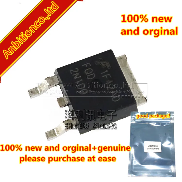 

10 шт. 100% новые и оригинальные FQD2N100TM 2N100 1000 В N-канальный MOSFET TO252 в наличии