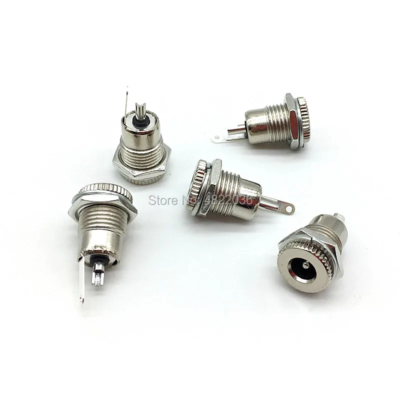 DC-099 5.5mm x 2.1mm 2.5mm DC Power Jack Socket DC099 Female Panel Mount Connector Metal 5.5*2.1 5.5*2.5