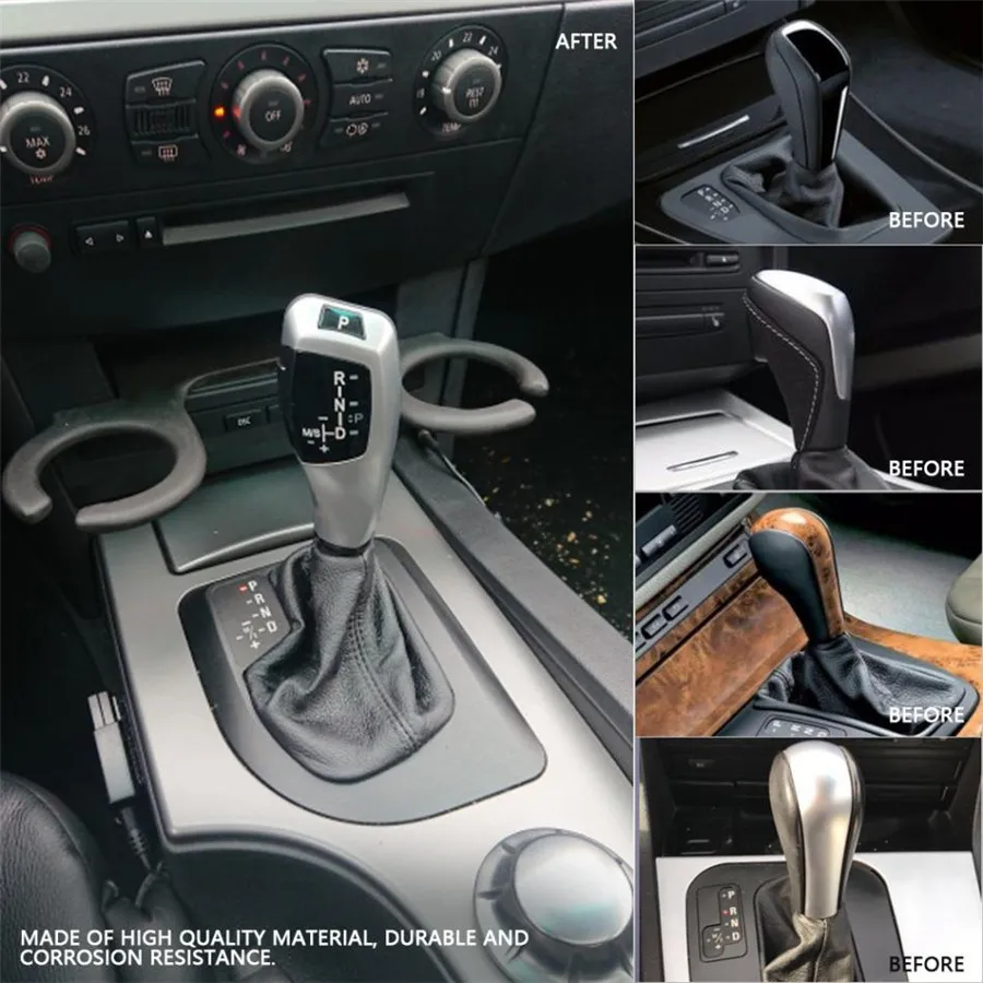 Modified Led Gear Shift Knob Shifter Lever for BMW E46 E60 E61 E81 E82 E87 E88 E89 E90 E91 E92 E93