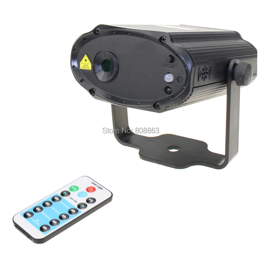 ESHINY Mini R&B Full Stars Pattern DJ laser Projector Remote Lighting Dance Disco Bar Party Xmas Effect Stage Light N85B40