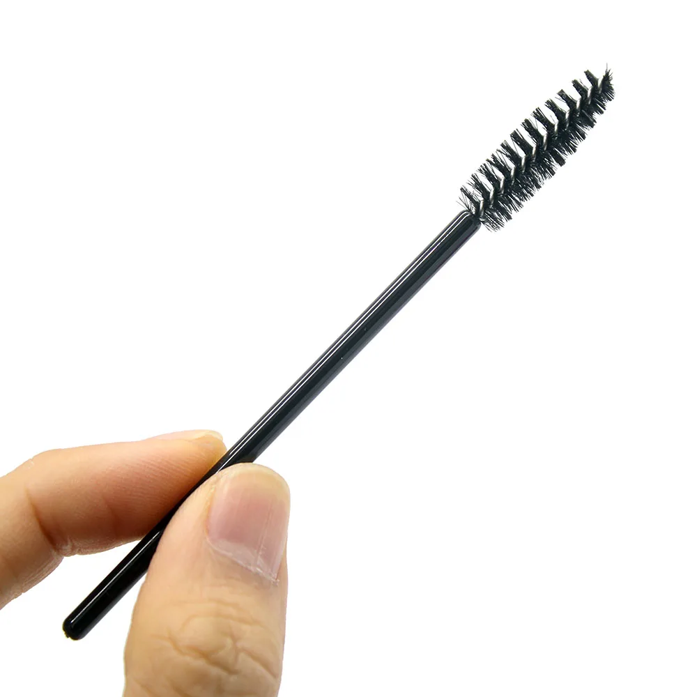 Kimcci 50Pcs 일회용 속눈썹 브러쉬 눈썹 브러쉬 마스카라 완드 애플리케이터 스풀러 눈 속눈썹 화장품 세트 섬모 메이크업 도구