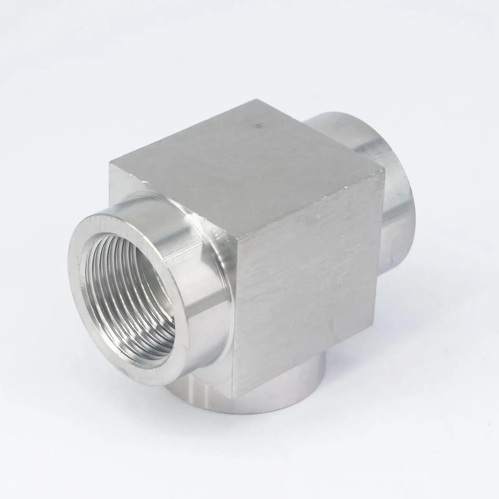 Equal 3/4 "BSP hembra roscado T 3 Way 304 adaptador de conector de tubería de acero inoxidable presión máxima 2,5 Mpa fontanería