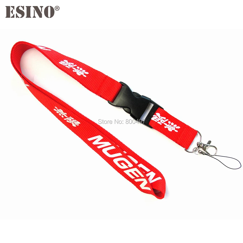 Car Styling Creative Design Car Accessory Lanyard Detachable Camera Strap Badge ID Running Cell Key Ring for Mugen Power