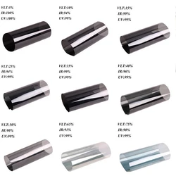 50cmX152cm VLT5% IR90% rejection durable Nano Ceramic solar car window film