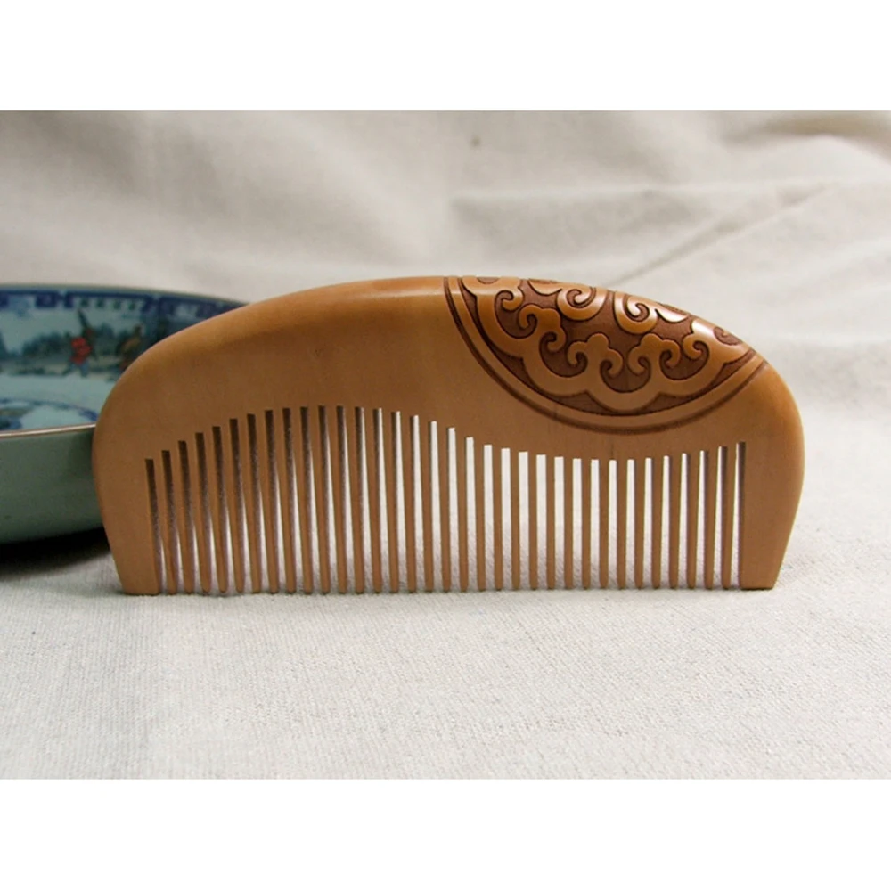 Health Care Salon Styling Hairdressing Tool Hair Brush Peach Wood Combs New Static Natural Massage Hairbrush Comb Pro