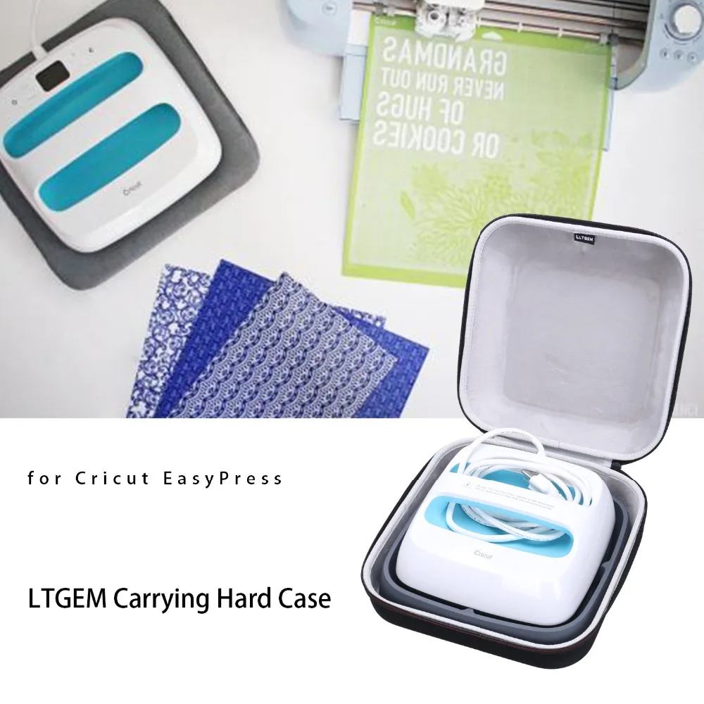 LTGEM-funda dura de EVA para máquina de prensado en caliente Cricut EasyPress, bolsa de almacenamiento protectora de viaje