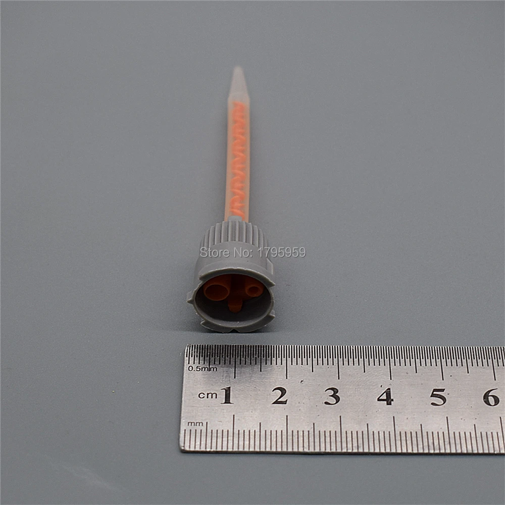 250 pezzo 10:1 ugello di miscelazione applicatore adesivo epossidico miscelatore statico pistola per calafataggio Dispenser doppia cartuccia ugelli di miscelazione rotondi