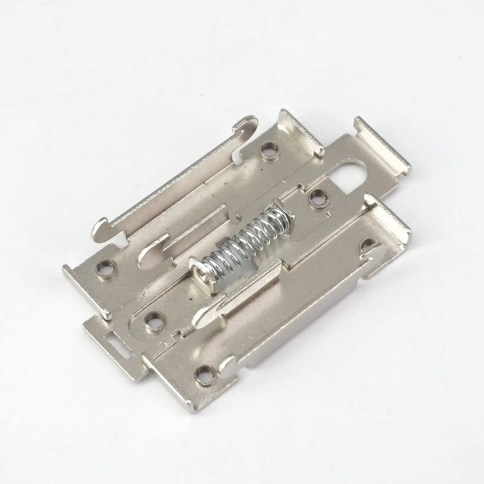 Single Phase SSR 35MM DIN Rail Fixed Solid State Relay Clip Clamp Mounting Bracket Iron Nickel Plating