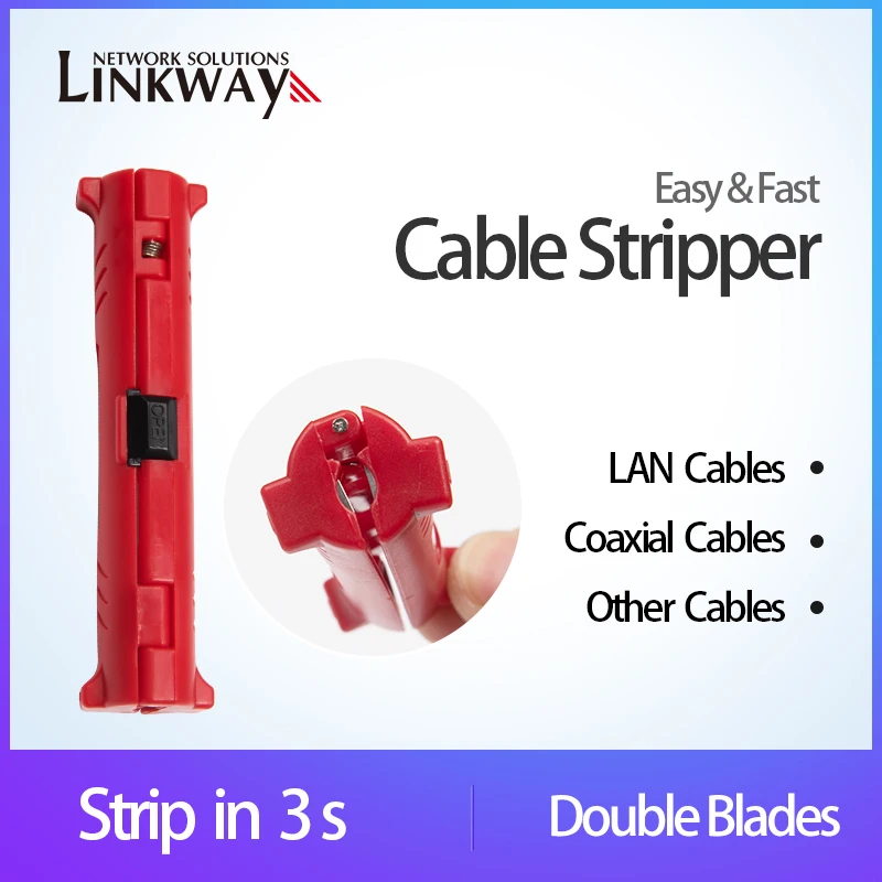 Network Cable Stripper Ethernet Coaxial Stripping Tool For LAN Electrical Wires