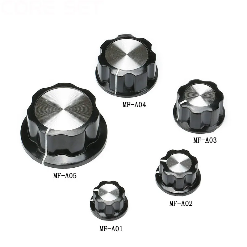 5PCS/lot Potentiometer Pot Knob Cap MF-A01/A02/A03/A04/A05 Rotary Switch Knobs Caps Small Switch Button Cap