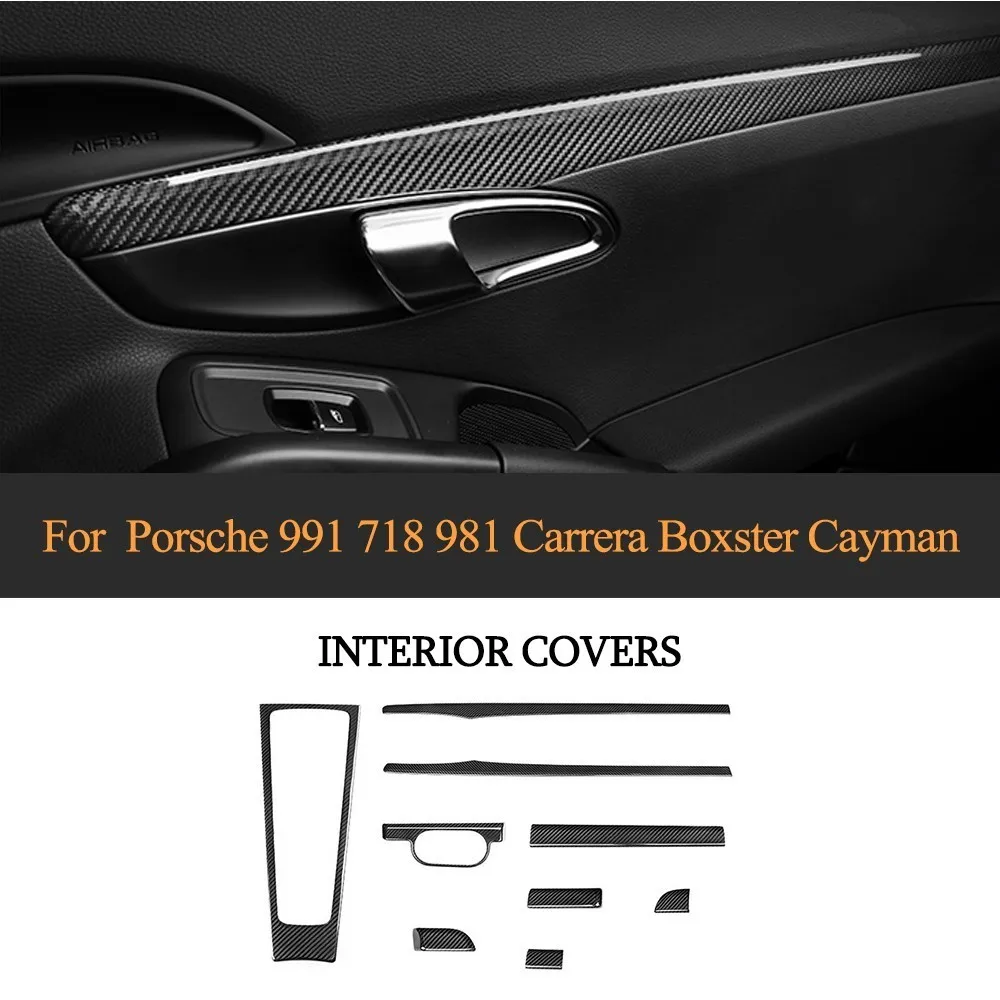 

Dashboard Cover For Porsche 991 981 911 718 Boxster Cayman Coupe 2 Door Left Hand Driver Carbon Fiber Car interior trim