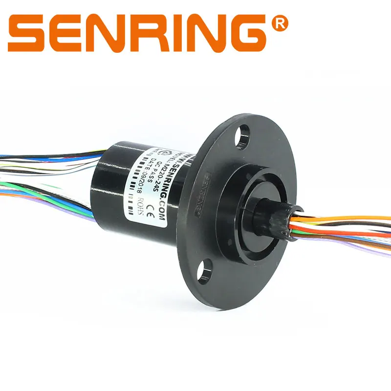 24 Wires 2A Each of Capsule Slipring ,OD 22mm Rotary Joints Max Speed 250RPM