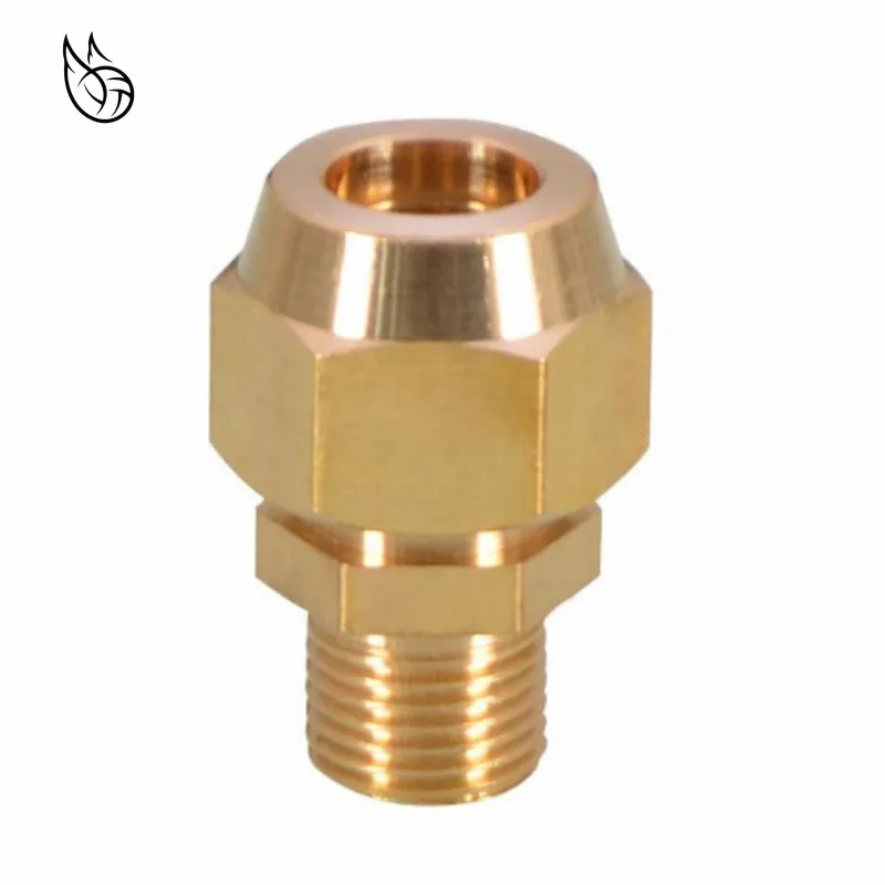 

copper Flaring directly connect 1/8" 1/4" 3/8" 1/4" Male Thread brass fitting copper expansion estuary flared Adapter Connector