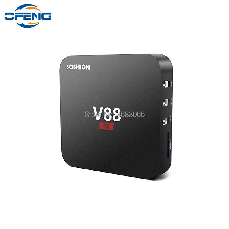 Smart TV box V88, четырехъядерный процессор Rockchip 3229 (1,5 ГГц), Android 7.1, 1 ГБ ОЗУ, 8 ГБ, 1080p, Wi-Fi, HDMI, медиаплеер Smart TV box V88, четырехъядерный процессор Rockchip 3229 (1,5 ГГц), Android 7.1, 1 ГБ ОЗУ, 8 ГБ, 1080p, Wi-Fi, HDMI, медиаплеер